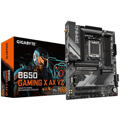 Gigabyte B650 GAMING X AX V2 ATX AM5 Motherboard DDR5 Wi-Fi 6E Gigabyte B650 GAMING X AX V2 ATX AM5 Motherboard DDR5 Wi-Fi 6E